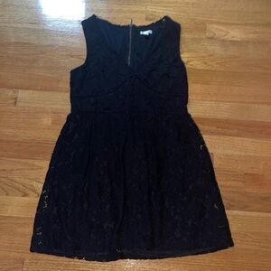 Black lace dress
